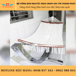 võng bán nguyệt inox crom