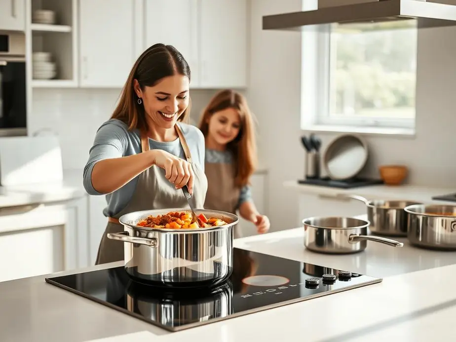 Nồi chảo inox giúp nấu ăn an toàn, không chất độc hại.